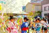毎年恒例の焼津の【七夕まつり】商店街を通行止めにして沿道には露店がギッシリ立ち並びます。みんなの願い天まで届け!!　気軽に遊びに来て下さい。