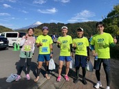 レース後、集合写真②富士山もバッチリ