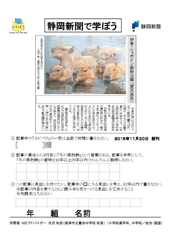 静岡新聞nie