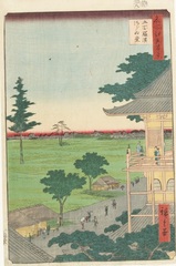 [Part1展示作品] 歌川広重『名所江戸百景 五百羅漢さゞゐ堂』当館蔵