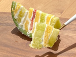 飲食ブースは特産の「クラウンメロン」や「子メロン」を使用した、お店ごとの独自商品をお披露目♪