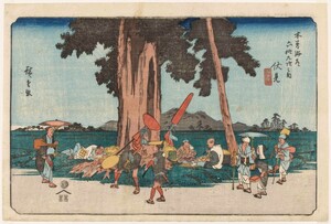 歌川広重『木曽海道六拾九次之内 五十壹 伏見』当館蔵