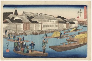 歌川広重『江都勝景 よろゐの渡し』当館蔵