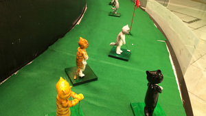 ネコのゴルフ大会