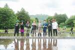5月田植えワークショップの様子。ふじのくに美しく品格のある邑「いずのやね茅野」