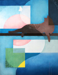 「第67回新世紀展」新人賞受賞作品「日想」（F50大作）