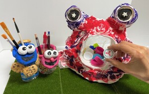地球を救うユニークなモンスターをつくろう！ペットボトルを持って来てね♪