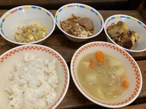 調理の一例です