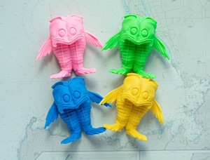 沼津港　ヒモノラ大作戦　ヒモノラグッズプレゼント！ヒモノラ消しゴムフィギア