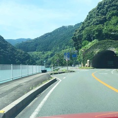 船明トンネルの手前を左へ