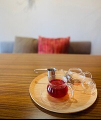 体験後はお茶を頂きます