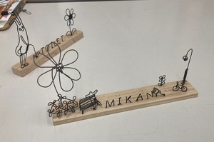 針金で作るかわいい作品です