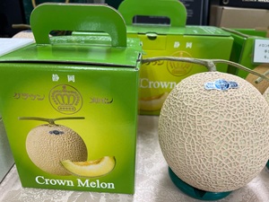優勝賞品のクラウンメロン