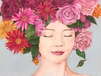 ペン画とパステル画の作品展です。