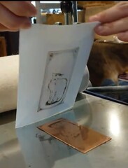 刷りの作業風景≪今回とは別サイズ≫