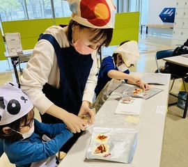 親子クッキング参加者さま様子