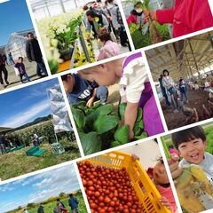 目の前の大型の農業機械に目の色を輝かせ、作り手と買い手の交流が広がります。