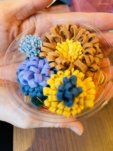 父の日ギフトフェルトのお花作りワークショップ