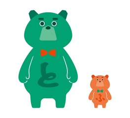 大会公式キャラクター「あなぐまーと＆あなぐまーふ」