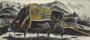 小松均《牛図 さみだれ》昭和9（1934）年　個人蔵