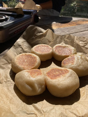カセットコンロとフライパンだけで作る、防災パン