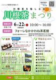 『川根茶まつり』は、川根地域の主要産業であるばかりでなく、歴史・文化・生活にも深い関わりをもつ川根茶のイベントです。  「ことしの新茶を味わう」をテーマに、皆さんで新茶を楽しみましょう！