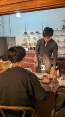 バリスタ山本氏のこだわりのコーヒーは絶品です