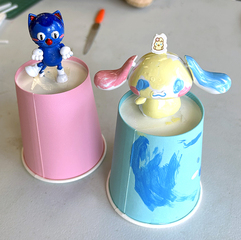 好きな色を使って色塗り