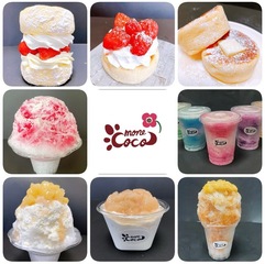 パンケーキ、パンナコッタ、かき氷など