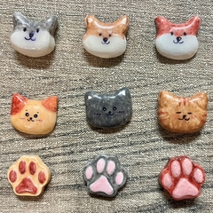 わんにゃんストーンマグネット