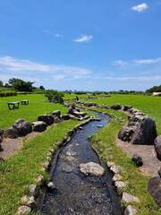 田町親水公園の無料水遊び広場