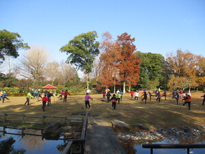 しっかり準備運動をして