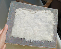 2日に分けて自然薯を漉き込んだ和紙作り体験と掛け軸&版画作りを行います