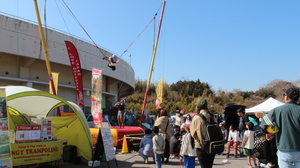 バンジートランポリン体験