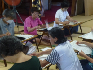 写経会　イメージです
