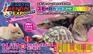 浜松では3度目の開催！1000種類以上のエキゾチックアニマルが大集合！