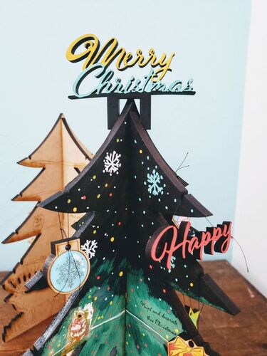 親子向け造形ワークショップ クリスマスツリーをデコレーションしよう 静岡市葵区 アットエス