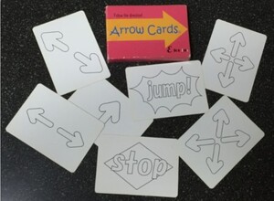 アローカード☆矢印の方向に進んでいくよ！"JUMP"や"STOP"もあります！
