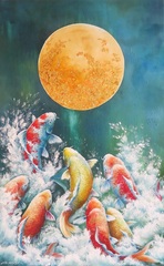 油絵「久遠雄飛」Ｍ５０号　第231回ﾙ･ｻﾛﾝ展入選作　永月水人作