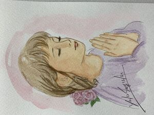 同時出展「祈りの少女」