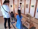 個店でアート展示(観覧無料)