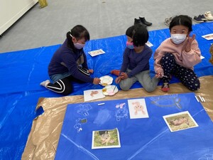 富士山と動物を描いてみよう！