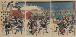 [Part1展示作品] 歌川広重『義士仇討之圖』静岡県立中央図書館蔵