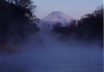 柿田川と富士山