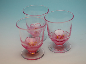河津桜のグラス