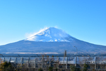 店舗から見える富士山