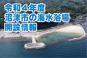 日本一高い富士山、日本一深い駿河湾、あーんど日本一きれいな水質の海水浴場がスタート！！安全に気をつけて沼津の海を楽しもう！