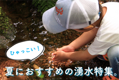 【ひゃっこい！湧水】夏におすすめの湧水特集。