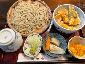 霧下そば岡田屋｜創業50年の老舗蕎麦屋で天丼セット（静岡市清水区）