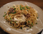 「富士宮焼きそば」550円　富士宮マルモ製麺所　ワサビ印ソース